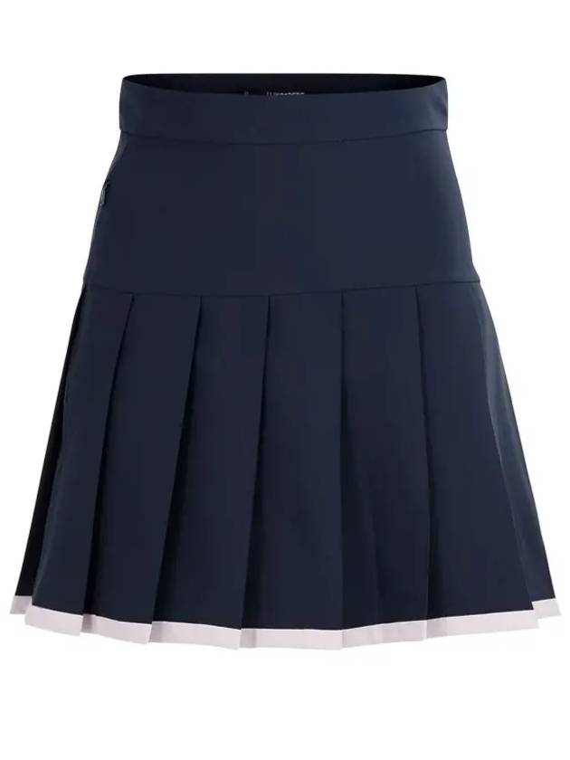 Women's Malika Golf Pleated Skirt Navy - J.LINDEBERG - BALAAN 2