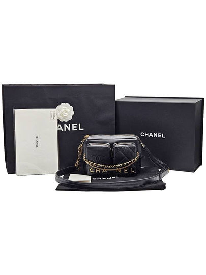 Chanel AS2923 Black Season Double Pocket Camera Bag - CHANEL - BALAAN 2