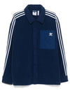 Adicolor Polar Fleece Shirt Jacket Night Indigo - ADIDAS - BALAAN 1