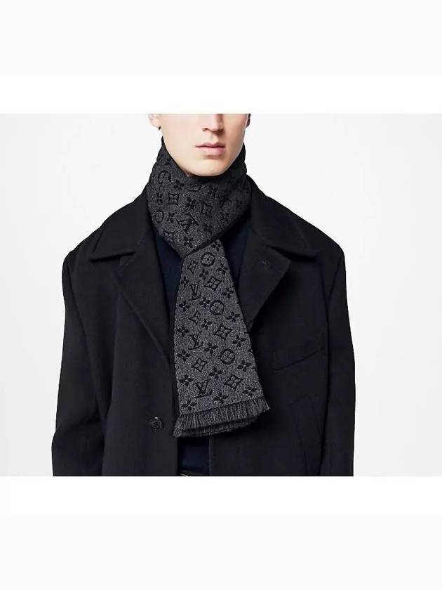 Monogram Classic Scarf Charcoal Grey - LOUIS VUITTON - BALAAN 3