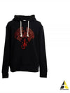 Slogan Embossed Hoodie Black - JW ANDERSON - BALAAN 2