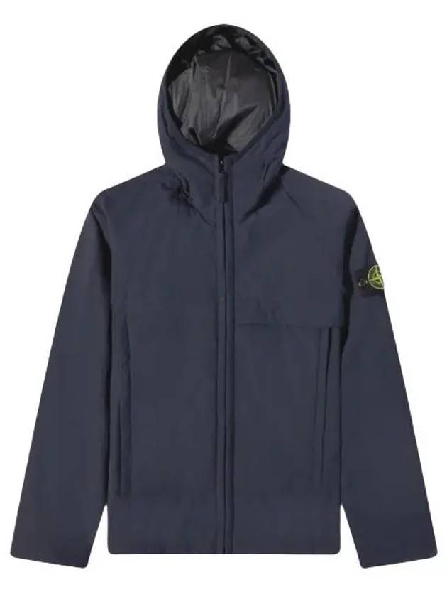 Men's Soft Shell Pure Insulation Technology Primaloft Hooded Jacket Navy - STONE ISLAND - BALAAN 2