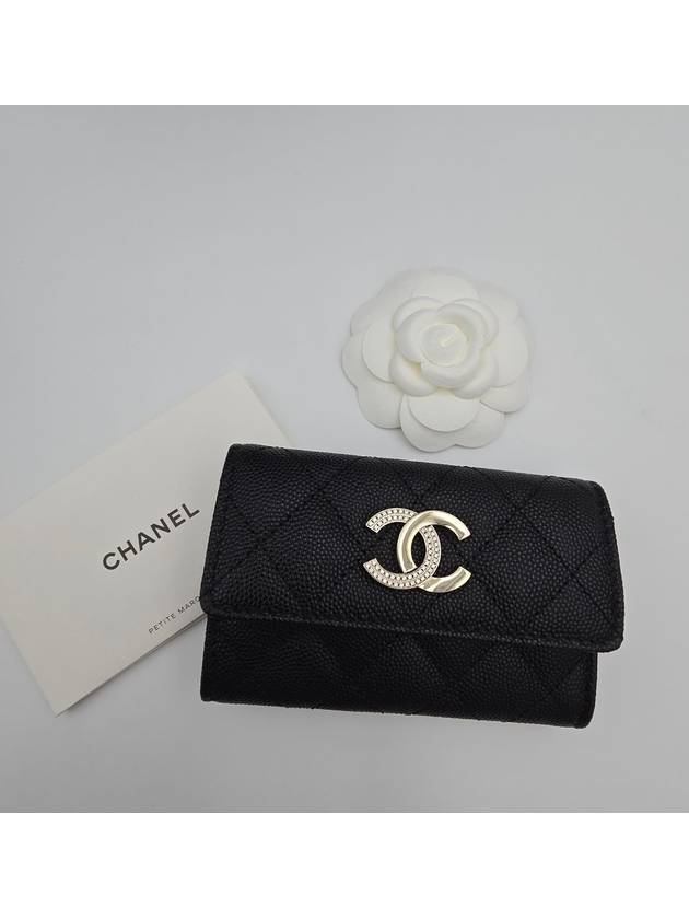 Gold caviar card wallet black - CHANEL - BALAAN 2