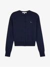 Baby Fox Patch Regular Cardigan Blue - MAISON KITSUNE - BALAAN 3