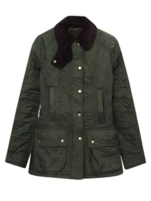 Beadnell Polar Quilt Jacket Olive - BARBOUR - BALAAN 2