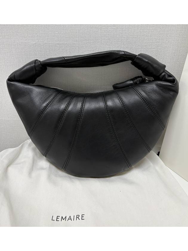 Mini Fortune Croissant Shoulder Bag Black - LEMAIRE - BALAAN 3