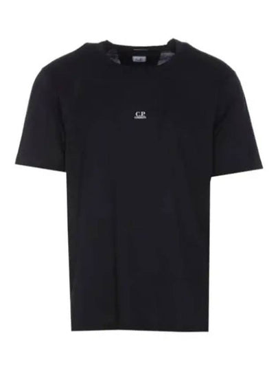 70/2 Mercerized Jersey Logo Short Sleeve T-Shirt Navy - CP COMPANY - BALAAN 2