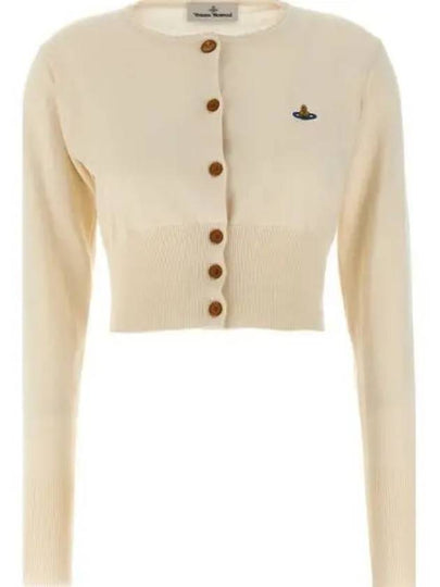 Bea Crop Cardigan Off White - VIVIENNE WESTWOOD - BALAAN 2