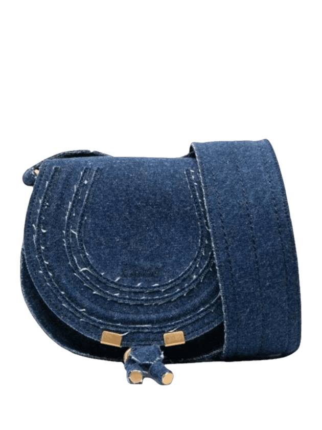 Marcie Saddle Small Shoulder Bag Blue - CHLOE - BALAAN 1