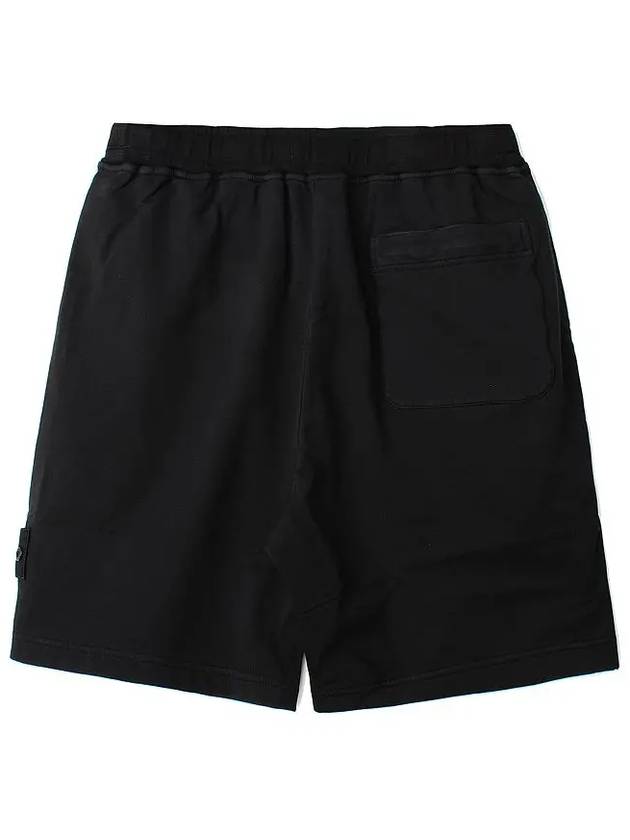 Ghost Fleece Shorts Black - STONE ISLAND - BALAAN 3