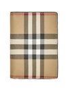 Vintage Check Leather Half Wallet Beige - BURBERRY - BALAAN 1