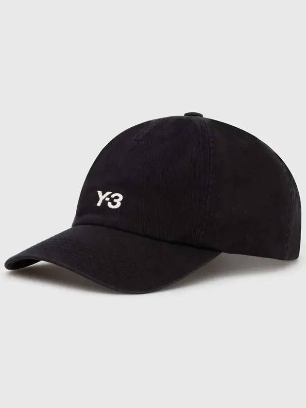 Embroidered Logo Ball Cap Black - Y-3 - BALAAN 2