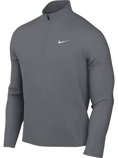 Men's Dry Fit Pacer Half Zip Long Sleeves T Shirt Grey - NIKE - BALAAN 2