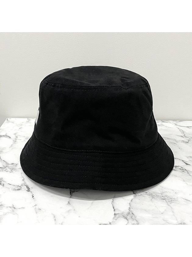 Hailey Embroidered Logo Bucket Hat Black - ISABEL MARANT - BALAAN 4