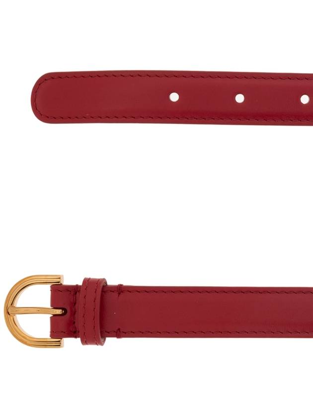 Versace Leather Belt, Women's, Red - VERSACE - BALAAN 4