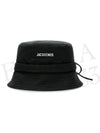 Le Bob Gadjo Bucket Hat Black - JACQUEMUS - BALAAN 3