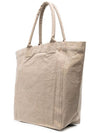 Yenki Logo Cotton Tote Bag Beige PM0001FA A1X19M 90BE STK - ISABEL MARANT ETOILE - BALAAN 2