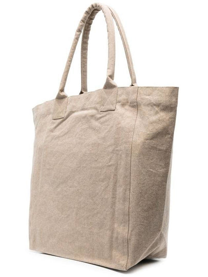 Yenki Logo Cotton Tote Bag Beige PM0001FA A1X19M 90BE STK - ISABEL MARANT ETOILE - BALAAN 2