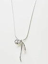 Loose Ribbon Necklace Silver - SOSOO - BALAAN 1