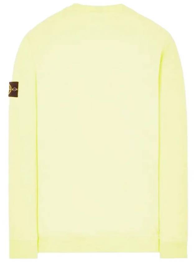 Waffen Patch Cotton Stretch Fleece Sweatshirt Lemon - STONE ISLAND - BALAAN 4