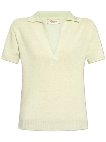 Blumarine Wool Polo, Women's, Green - BLUMARINE - BALAAN 1