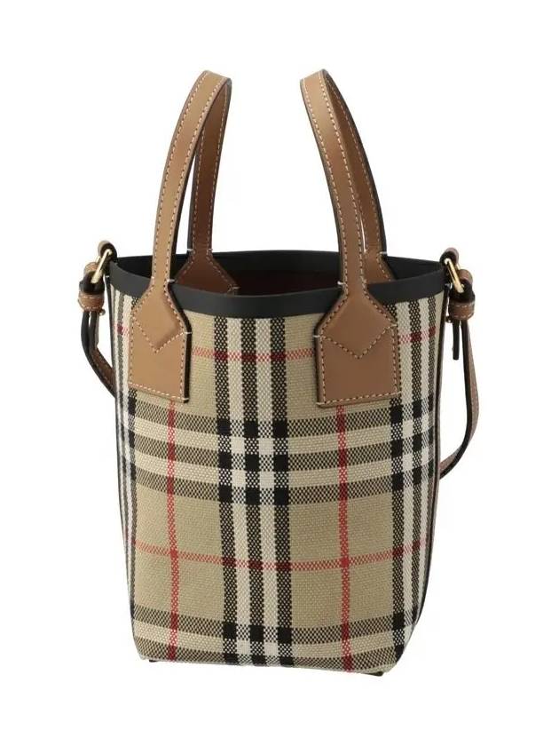 Mini London Tote Bag Archive Beige - BURBERRY - BALAAN 2