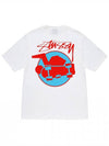 Skateman TShirt White 1904824 Skateman TShirt White - STUSSY - BALAAN 1