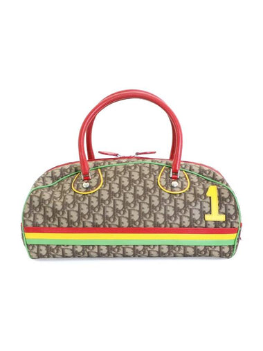 Dior Christian Oblique Monogram Rasta Bowling Bag Boston - DIOR - BALAAN 1