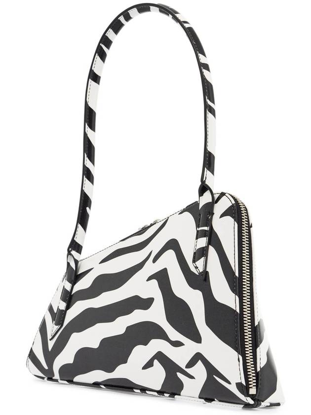 borsa a spalla triangolare animalier bianco e nero - THE ATTICO - BALAAN 2