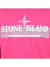 Tricromia One Print Garment Dyed Cotton Jersey Short Sleeve T-Shirt Pink - STONE ISLAND - BALAAN 7