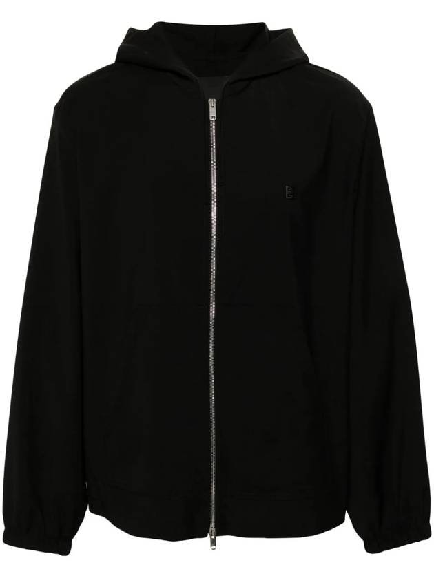 4G Detail Wool Zip-Up Hoodie Black - GIVENCHY - BALAAN 2