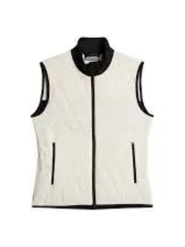 Women's Holma Quilt Hybrid Vest Whisper White - J.LINDEBERG - BALAAN 2