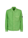 Chrome-R Zip-Up Over Long Sleeve Shirt Green - CP COMPANY - BALAAN 2