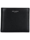 Smooth Leather Classic Logo Bicycle Wallet Black - SAINT LAURENT - BALAAN 2