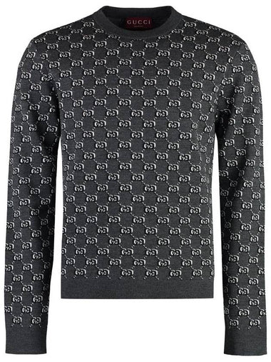 Gucci Crew-Neck Wool Sweater - GUCCI - BALAAN 1