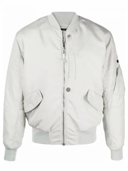 Men's Shadow Project Hollowcore Bomber Jacket Light Grey - STONE ISLAND - BALAAN 2