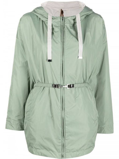 Reversible Hooded Jacket Green - MAX MARA - BALAAN 1