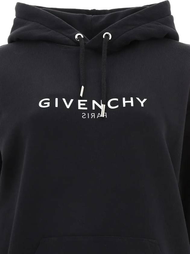 reverse logo hooded top black - GIVENCHY - BALAAN 4