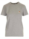 Fox Head Patch Regular Short Sleeve T-Shirt Grey - MAISON KITSUNE - BALAAN 2