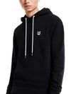 Grey Fox Head Patch Classic Hoodie Black - MAISON KITSUNE - BALAAN 4