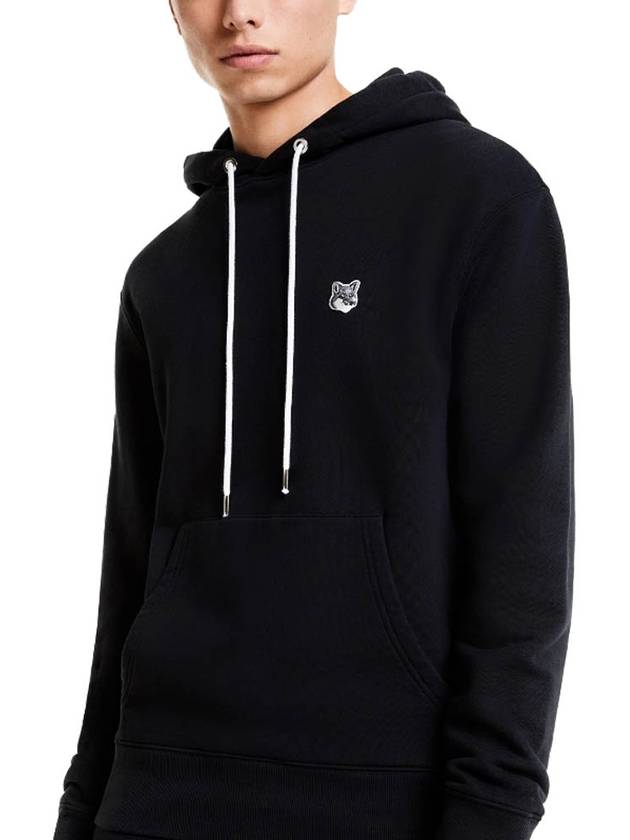 Grey Fox Head Patch Classic Hoodie Black - MAISON KITSUNE - BALAAN 4