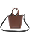 Double Up Leather Tote Bag Brown - TOD'S - BALAAN 5