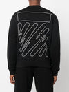 wave outline Diag sweatshirt - OFF WHITE - BALAAN 5