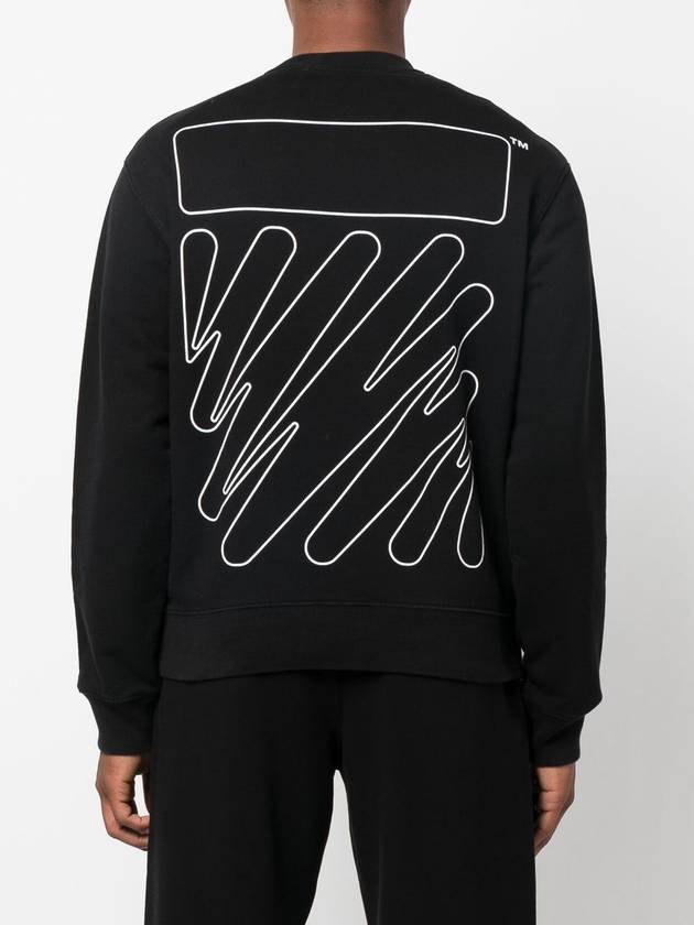 wave outline Diag sweatshirt - OFF WHITE - BALAAN 5