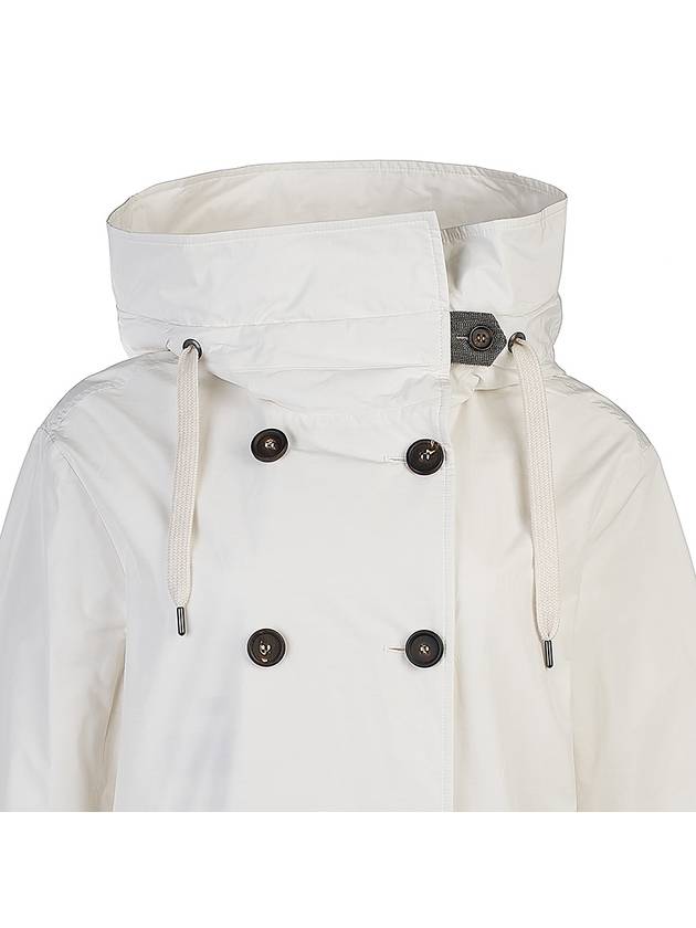 Women's Hooded Jacket White - BRUNELLO CUCINELLI - BALAAN 5