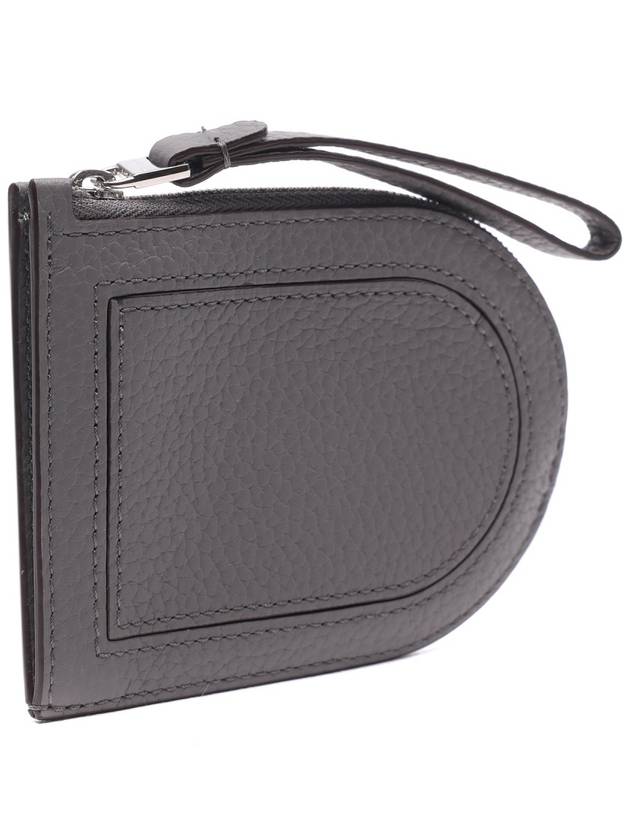 Pin D Taurillon Soft Grain Leather Card Wallet Stone - DELVAUX - BALAAN 4