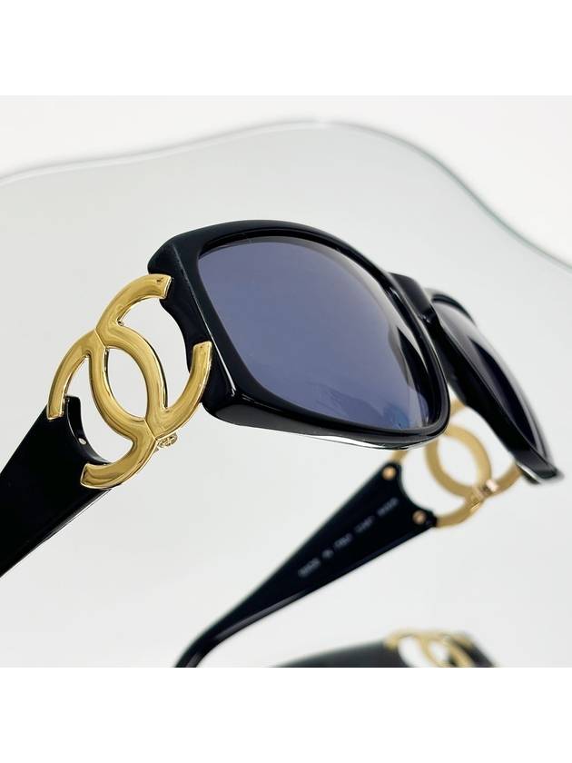 Gold CC Logo Black Tinted Sunglasses 3VCHA19540 - CHANEL - BALAAN 1