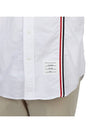 RWB Stripe Cotton Shirt White - THOM BROWNE - BALAAN 9