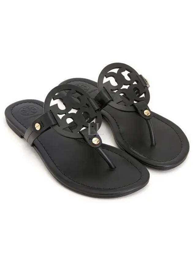 Miller Leather Sandals Black - TORY BURCH - BALAAN 2