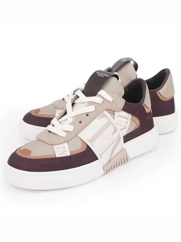 Logo Band Low-Top Sneakers Brown - VALENTINO - BALAAN 2